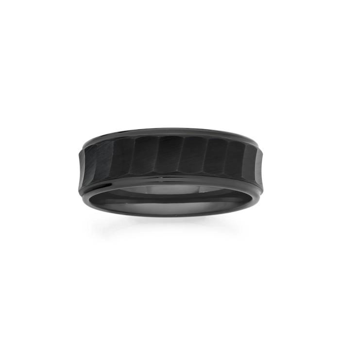 Tungsten Carbide Matte Black Men's Ring