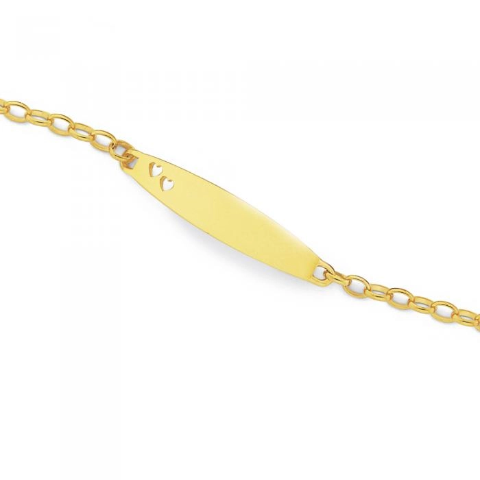 9ct Gold 16.5cm Solid Belcher I.D. Bracelet