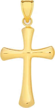 9ct Gold 22cm Cross Pendant