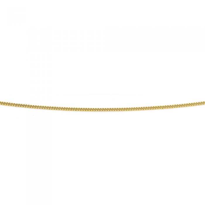 9ct Gold 45cm Solid Curb Chain