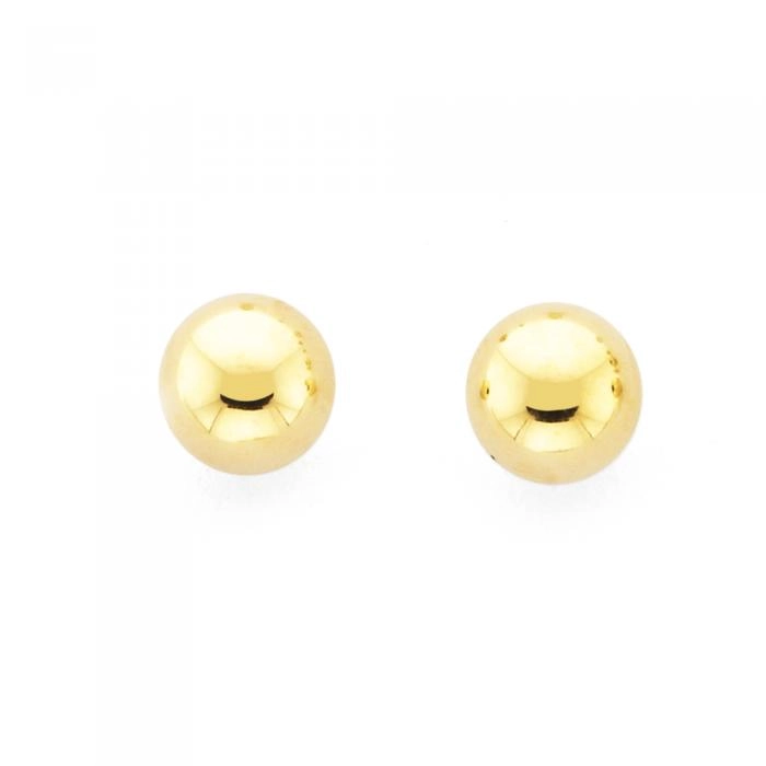 9ct Gold 4mm Ball Stud Earrings