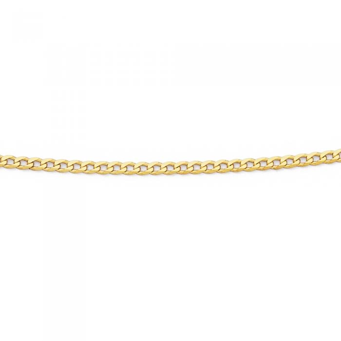 9ct Gold 50cm Solid Curb Chain