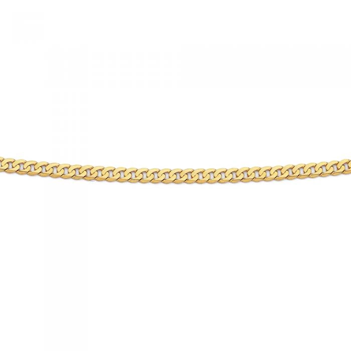 9ct Gold 50cm Solid Curb Chain