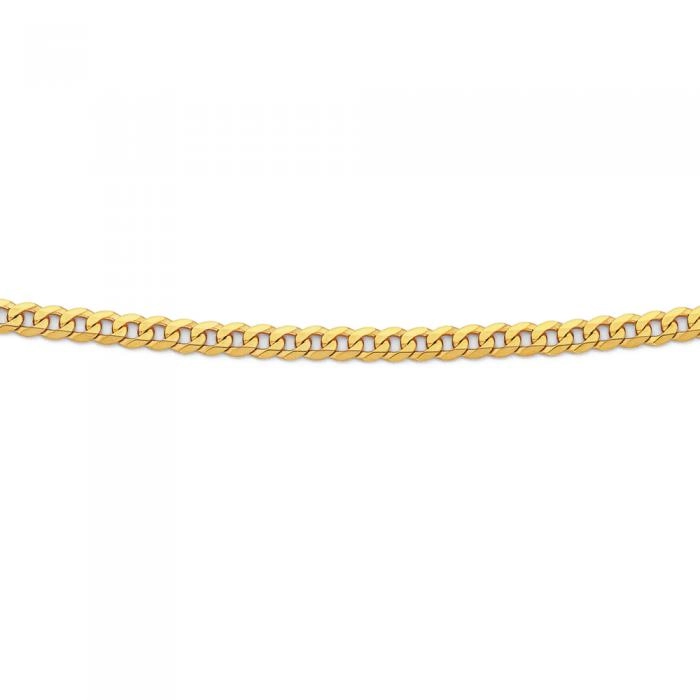 9ct Gold 50cm Solid Curb Chain