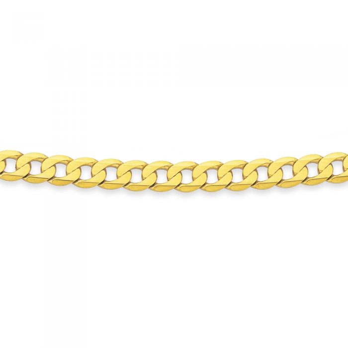 9ct Gold 50cm Solid Curb Chain