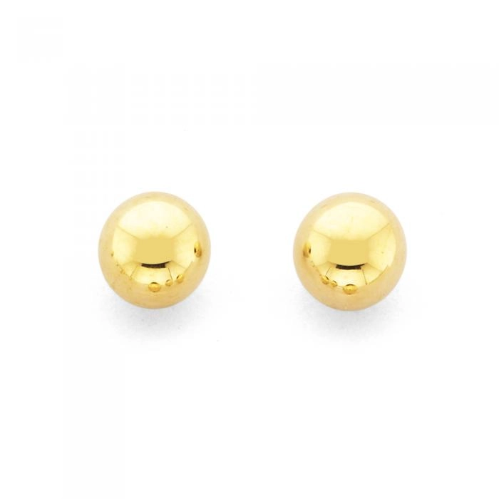 9ct Gold 5mm Ball Stud Earrings