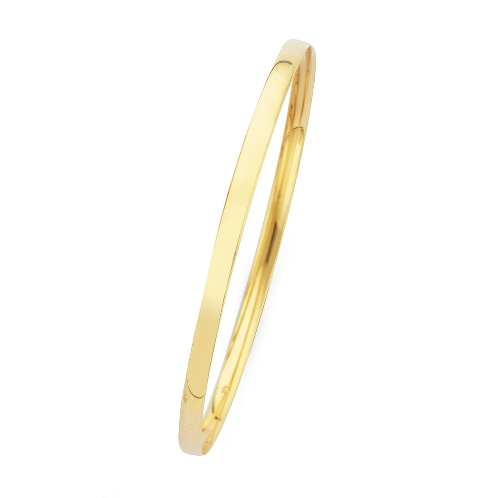 9ct Gold 5x65mm Solid Bangle