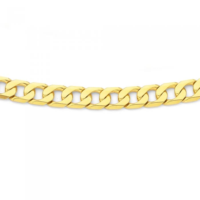 9ct Gold 60cm Solid Curb Men's Chain