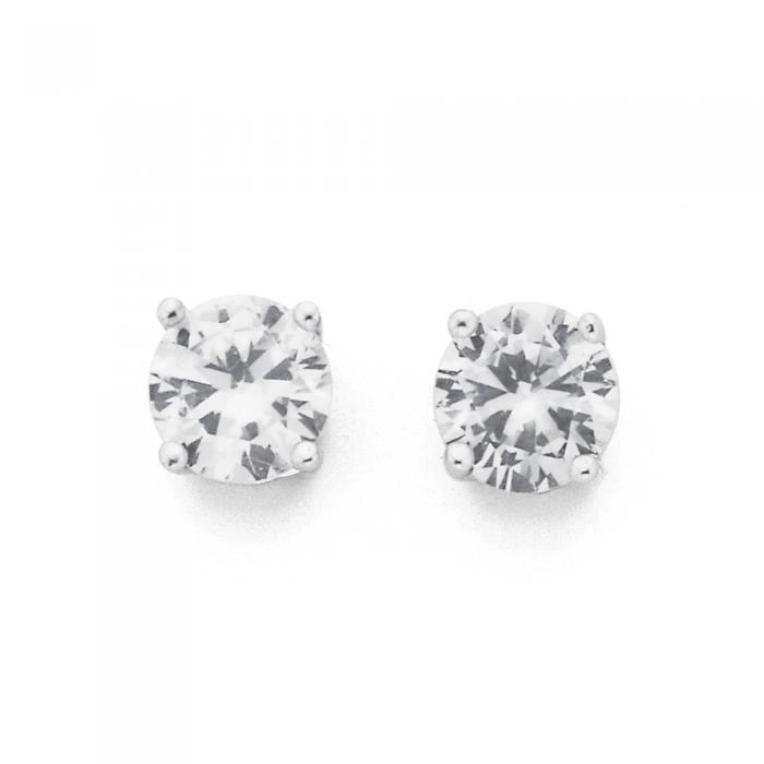 9ct Gold Cubic Zirconia Stud Earrings