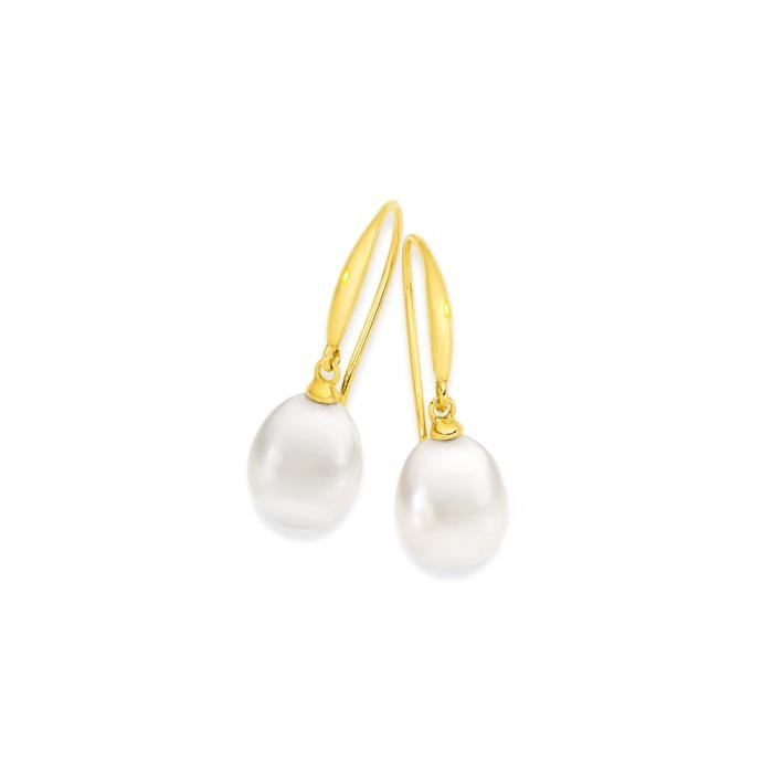 9ct Gold Cultured Freshwater Pearl Earrings