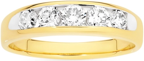 9ct Gold Diamond Band