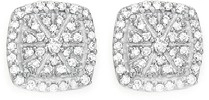 9ct Gold Diamond Cushion Shape Stud Earrings