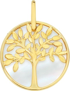 9ct Gold Mother of Pearl Tree of Life Pendant