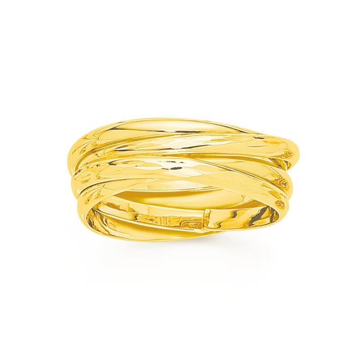 9ct Gold Multi Entwined Dress Ring