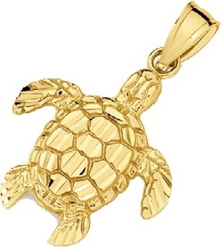 9ct Gold Turtle Pendant