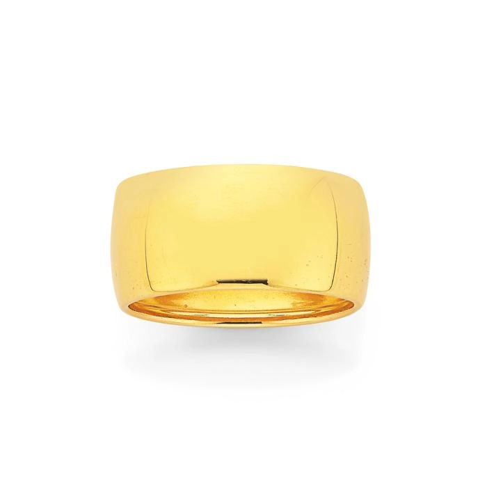 9ct Gold Wide Dress Ring