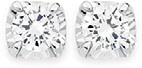 9ct White Gold Diamond Stud Earrings