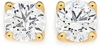 Alora 14ct Gold 1 1/2 Carats TW Lab Grown Diamond 4 Claw Stud Earrings