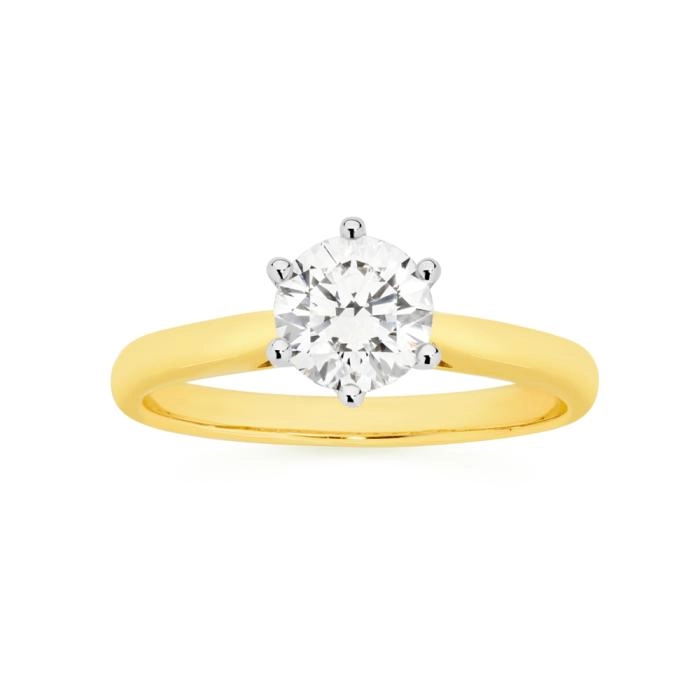 Alora 14ct Gold Lab Grown Diamond Solitaire RIng