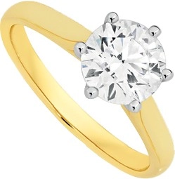 Alora 14ct Gold Lab Grown Diamond Solitaire Ring