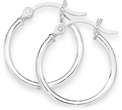 Sterling Silver 2x15mm Hoops