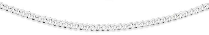 Sterling Silver 50cm Dia-Cut Curb Chain