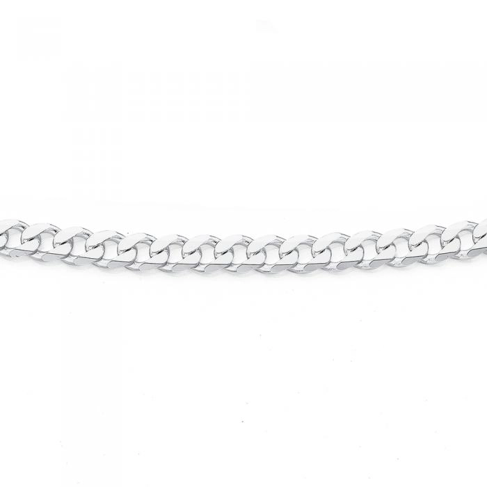 Sterling Silver 55cm Curb Chain