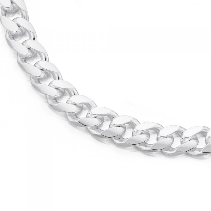 Sterling Silver 55cm Curb Men's Chain