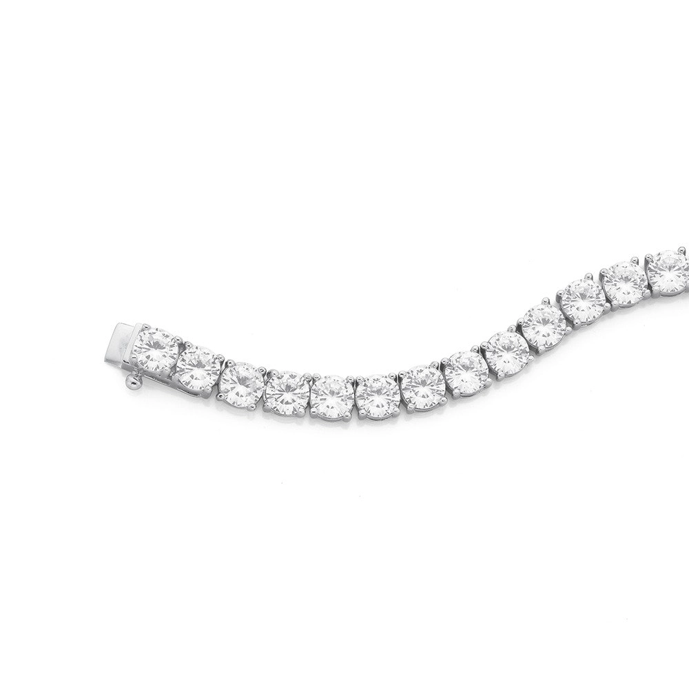 Sterling Silver 5mm Cubic Zirconia Tennis Bracelet