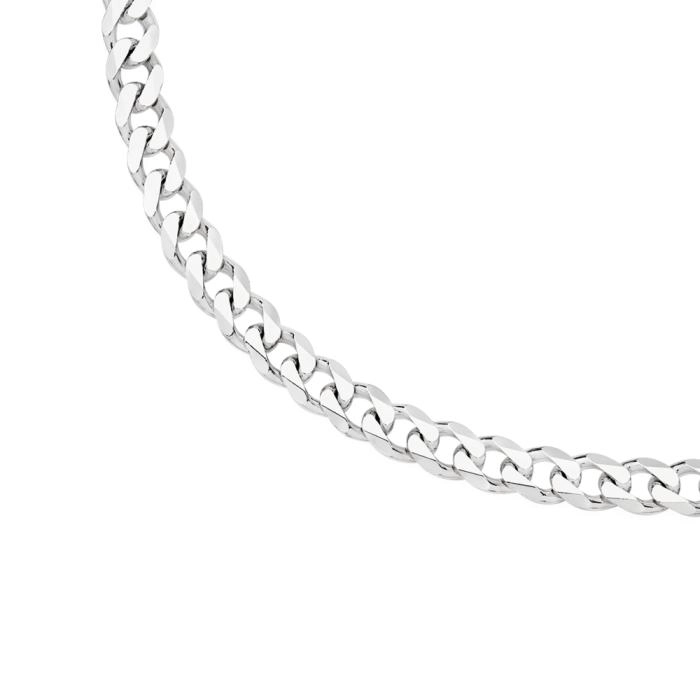 Sterling Silver Bevelled Curb Chain