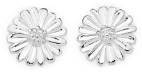 Sterling Silver Sunflower Stud Earrings