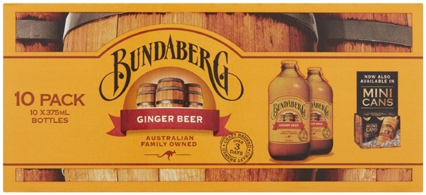 Bundaberg Brewed Soft Drink 10x375mL