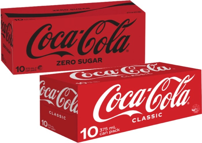 Coca-Cola Soft Drink 10x375mL