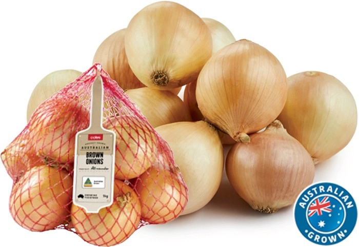 Coles Australian Brown Onions 1kg Bag