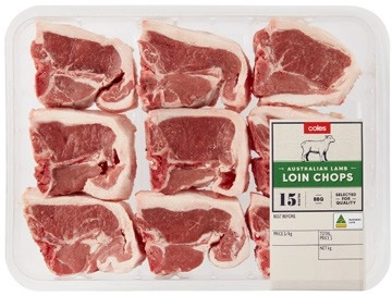 Coles Australian Lamb Loin Chops