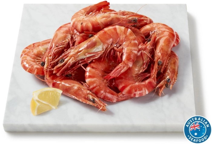 Coles Australian Thawed Cooked Extra Large Black Tiger Prawns