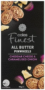 Coles Finest All Butter Pinwheels or Straws 90g-100g