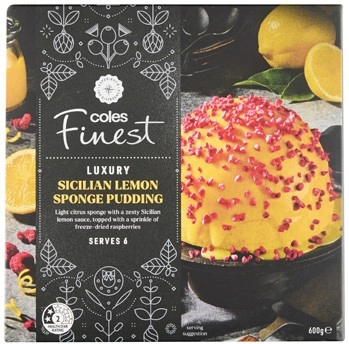 Coles Finest Sicilian Lemon Sponge Pudding 600g