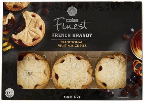 Coles Finest Traditional Fruit Mince Pies 6 Pack 370g