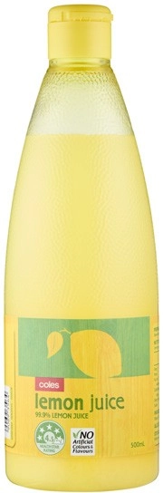 Coles Lemon Juice 500mL