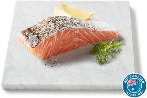 Coles Tasmanian Fresh Salmon Portions Skin On