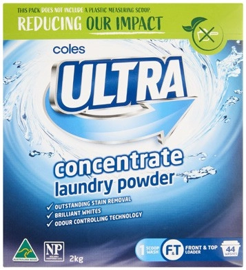 Coles Ultra Laundry Powder Concentrate 2kg