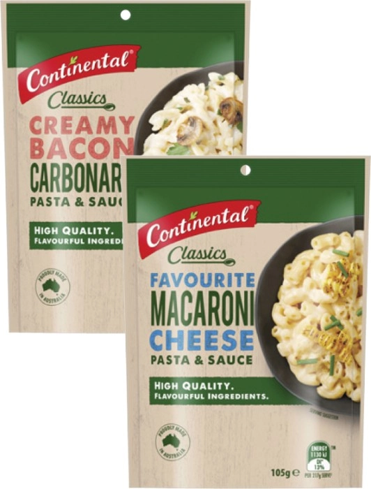 Continental Pasta & Sauce 85g-105g