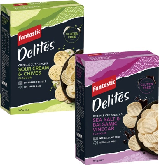 Fantastic Delites Rice Snack Crackers 100g