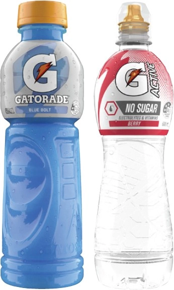 Gatorade Sports Drink or G Active Water 600mL