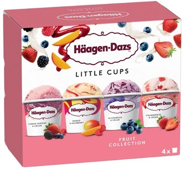 Häagen-Dazs Mini Tubs 4 Pack 380mL