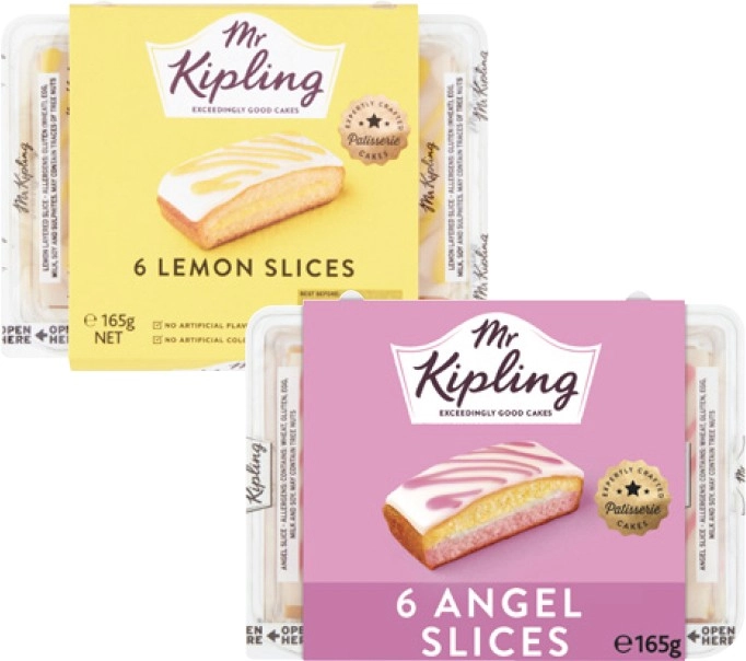 Mr Kipling Cakes 155g-165g