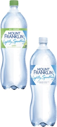 Mt Franklin Lightly Sparkling Water 1.25 Litre