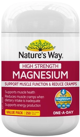 Nature's Way High Strength Magnesium Tablets 250 Pack^