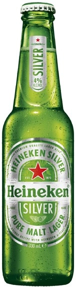 NEW Heineken Silver Bottles 24x330mL